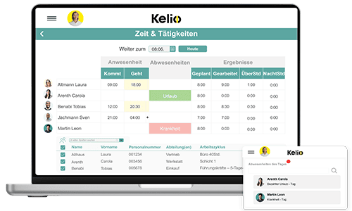 Kelio Kelio: Software für Zeiterfassung 100% konform zum Arbeitsrecht
