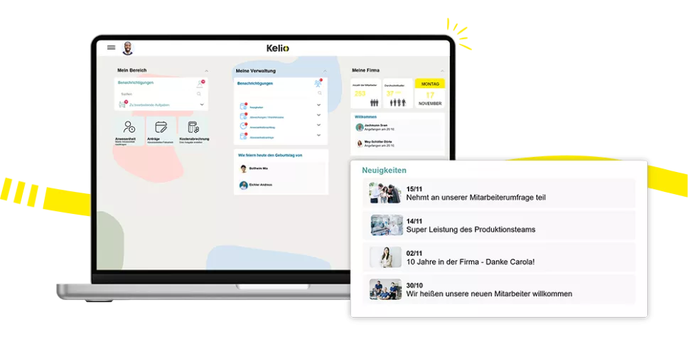 Kelio Software: Plattform zum Austausch über strategische Projekte und gemeinsame Erfolge im Unternehmen